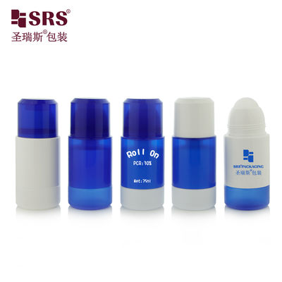 RPPE 50ml 75ml Aplicadores Roll-on de Plástico Amigáveis à Pele Design Substituível para Gel Desodorante e Essência Corporal
