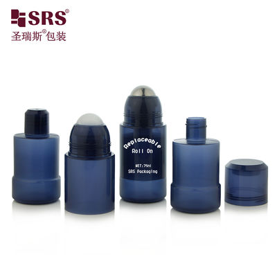 RPPE 50ml 75ml Frascos com Bola de Rolo Recicláveis de Parede Dupla em PP PCR Substituíveis para Gel de Fragrância e Loção