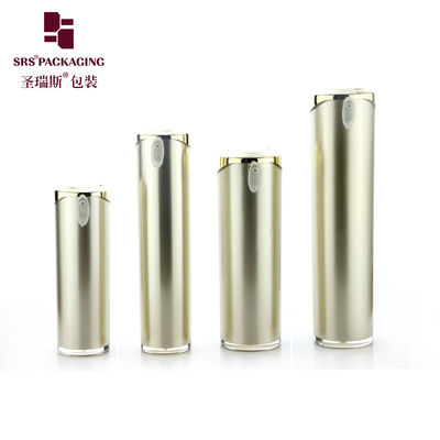 frasco cosmético de forma cilíndrica para loção corporal