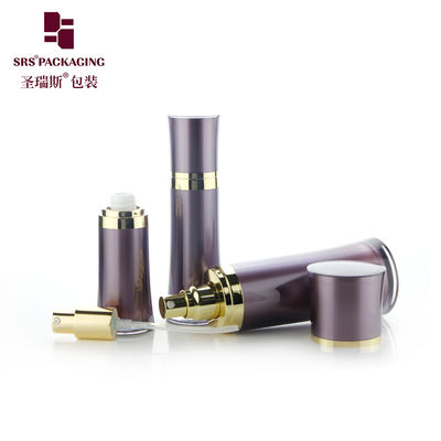 SRS China Fornecedor de luxo vazio preto produtos de cuidados da pele recipiente de loção acrílica frasco