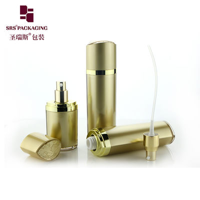 SRS frasco cosmético de luxo vazio 30 ml 60 ml 120 ml plástico em forma de olho recipiente acrílico preto