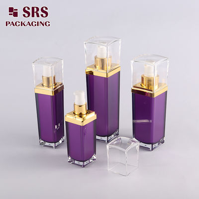 Embalagem Shengruisi L054-15ml 30ml 50ml 100ml de luxo Quadrado Bomba de loção de plástico
