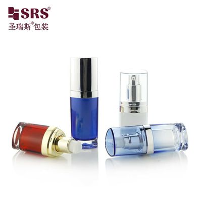 L080 Shengruisi Triângulo de cor personalizado 15ml 30ml 50ml Loção plástica acrílica Pacotes para cuidados com a pele