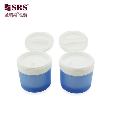 SRS1 120g 150g Luxury Empty Toner Pads Plastic Double Wall PP PCR Jar With Flip Cap Tweezer and Spoon