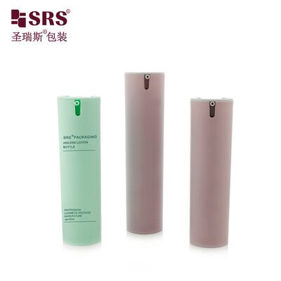 SRS-FO 30ML 50ML Round PP Airless Pump Bottle For Face Lotion Cosmetic Packaging Container