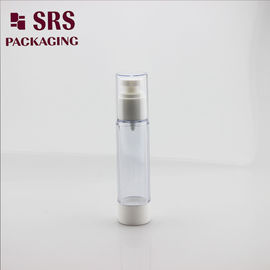 A027 garrafa de plástico transparente essência cosmética bomba de soro garrafa sem ar
