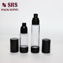15 ml 30 ml 50 ml frasco plástico cosmético sem ar frasco de pompa de loção de cuidados pessoais