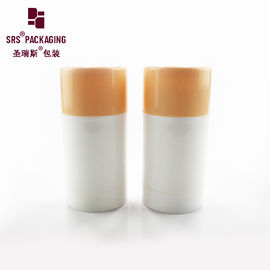 luxo custom 50ml 75ml maquiagem cosmética fundação redonda recipiente de vara