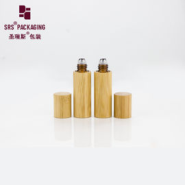 5 ml de mini óleo essencial natural orgânico garrafa de vidro vazia tampa de bambu