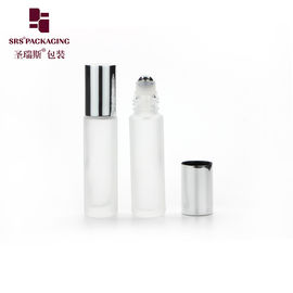 frascos de vidro transparentes com rolos vazios de parede espessa de óleo de attar de 10 ml