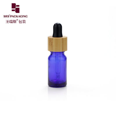mini amostra 5ml grosso goteador de bambu frasco de óleo essencial de madeira