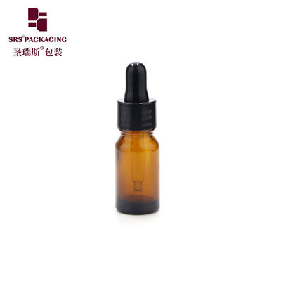 10 ml garrafa de vidro de óleo para cabelos clara e vazia