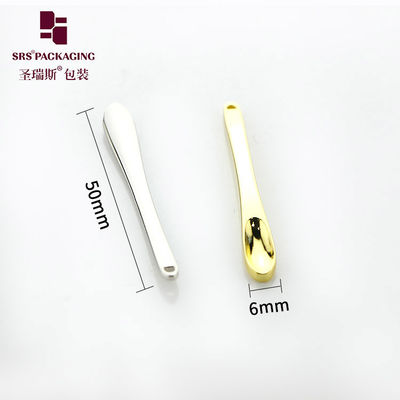 Fabrica fabricante lindo luxo brilhante customização creme cosmético colher de ouro