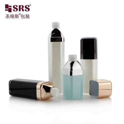 Cor personalizada Elegante Loção Cosmética Vazia Quadrada Bottle de Bomba Sem Ar