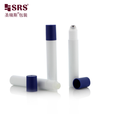Injecção Cor Branca Cuidados Oculares Redondos Sério Plástico Vazio Botelho de Rolo de 15 ml