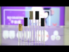 BLP17 15 ml de 17 mm de diâmetro, frasco de vidro de ouro rosa metalizado com esfera de ouro real e tampa de alumínio.