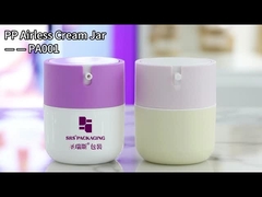 PA001 50ml Injeção Cute Custom Nudo Jar Com Capuz Rosa Luxury Airless Pump Bottle Para Loção Facial