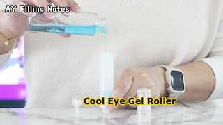 Um olhar mais atento: AY 10ML 15ML Luxury Eye Gel Airless Roller Bottle Aplicador de massagem