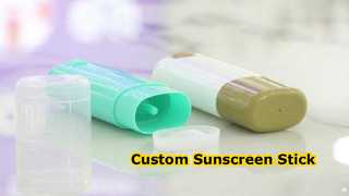 Ver: D041 40ml de injeção de formato oval, cor personalizada, plástico brilhante, protetor solar, vitrine de contêiner