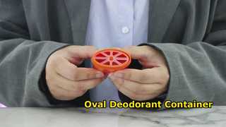 Relógio D040: 15ML 40ML 50ML 75ML PP plástico oval recipiente de gel desodorante Vitrine